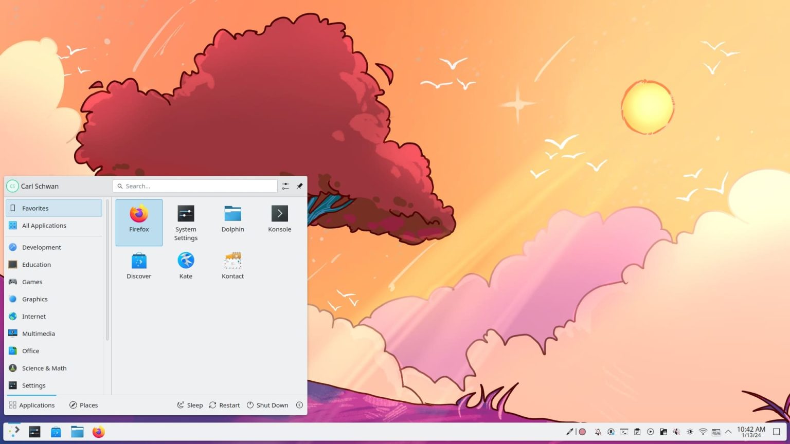escritorio linux kde plasma 6