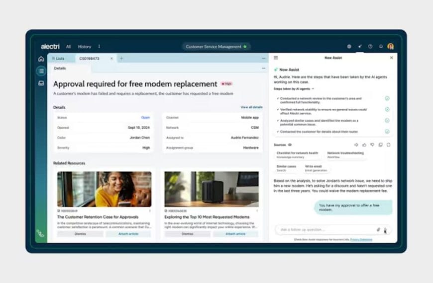ServiceNow introduces AI agents for 24/7 collaboration with human agents.
