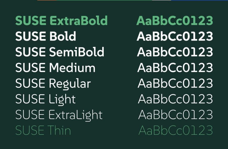 SUSE introduces an open source typeface