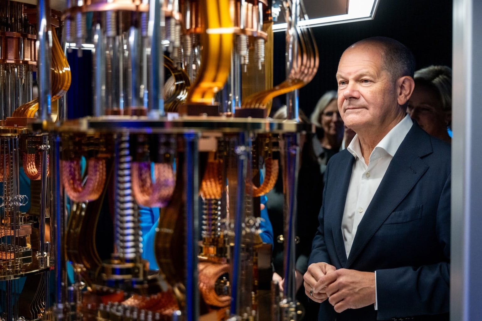 Olaf Scholz at IBM Quantum Data Center in Europe Opening
