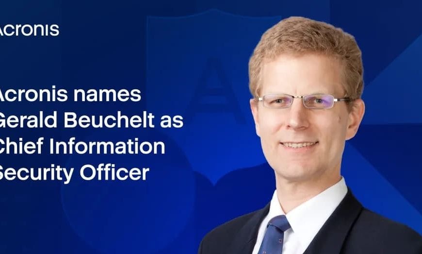 Acronis Appoints Gerald Beuchelt as New Chief Information Security Officer