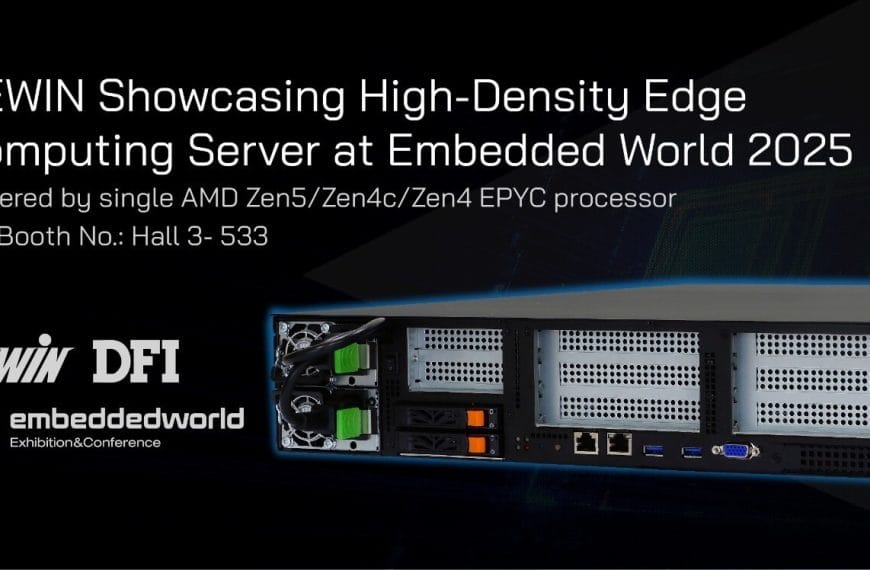 AEWIN Introduces Its High-Density Edge Computing Server at Embedded World 2025
