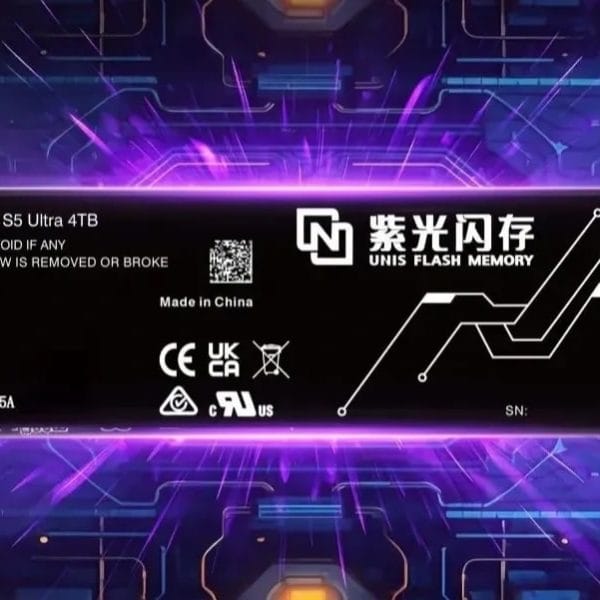 UNIS Flash Memory S5: The Fastest SSD in the World with Speeds Up to 14,900 MB/s