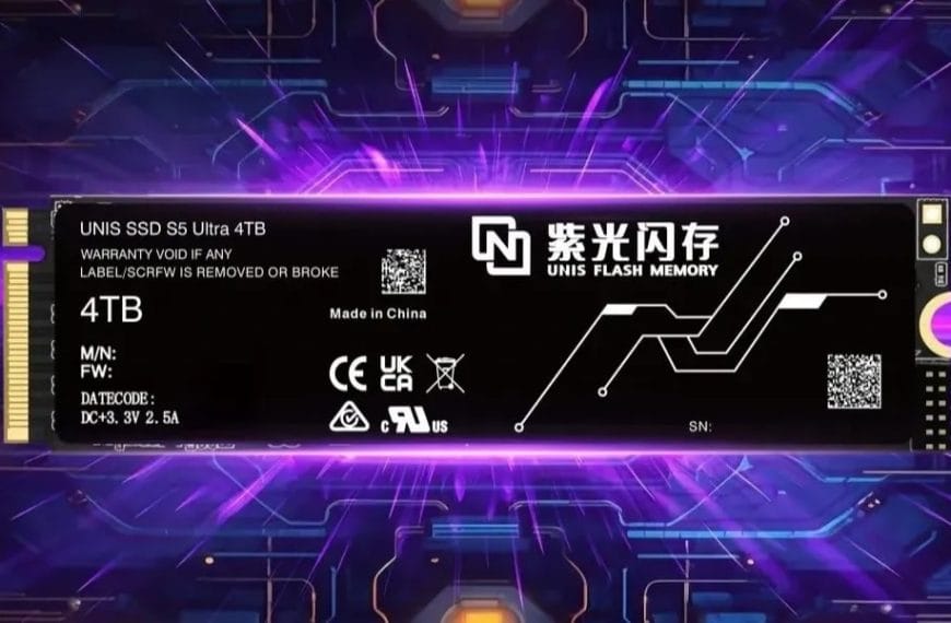 UNIS Flash Memory S5: The Fastest SSD in the World with Speeds Up to 14,900 MB/s