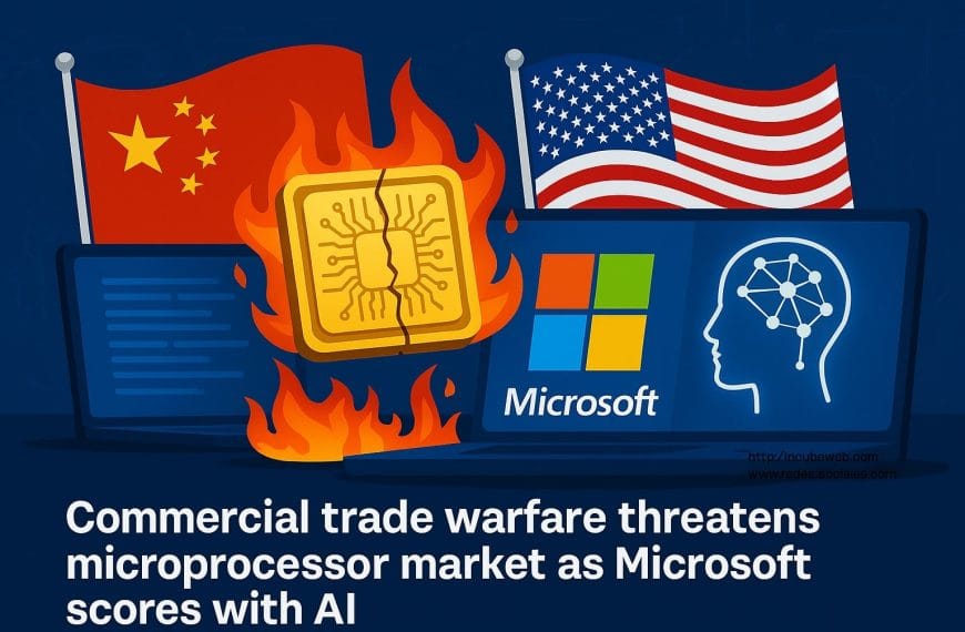 The trade war threatens the microprocessor market as Microsoft gains ground with its AI.