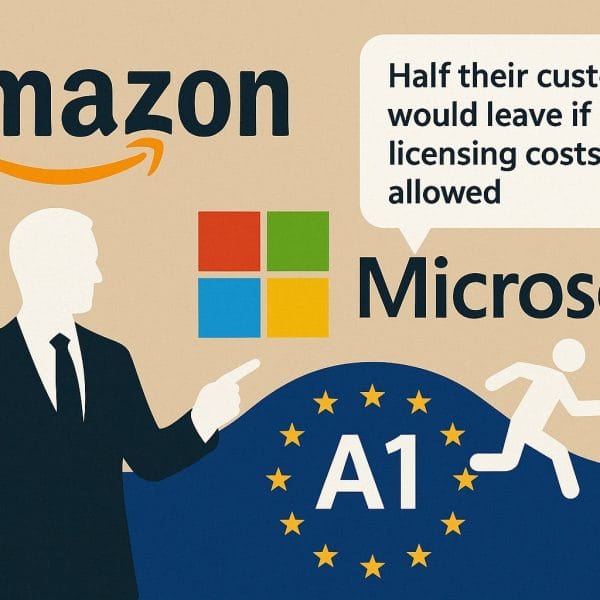 Amazon accuses Microsoft of anticompetitive practices: “Half of its customers would leave if licensing costs allowed it”