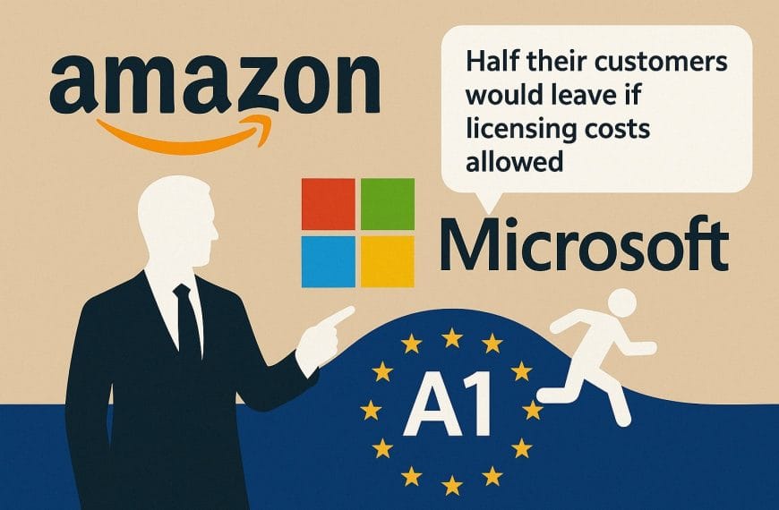 Amazon accuses Microsoft of anticompetitive practices: “Half of its customers would leave if licensing costs allowed it”