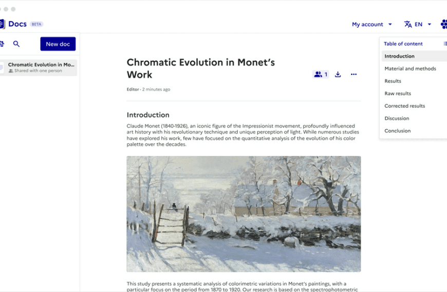 Docs: The Collaborative and Sovereign Editor Challenging Google Docs and Microsoft Word