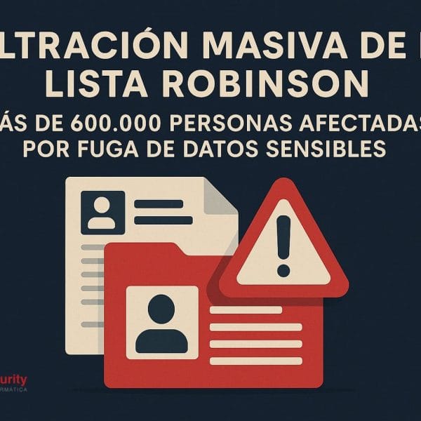Privacy Alert: A Leak of the Robinson List Exposes Data of Over 600,000 Users in Spain