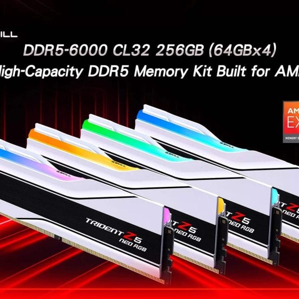 G.SKILL Breaks Barriers with the First 256GB DDR5-6000 CL32 Kit: Unprecedented Speed and Capacity
