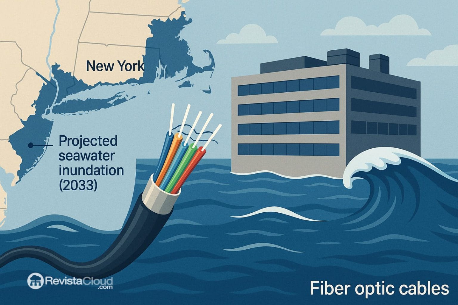 sea water data center optic fiber