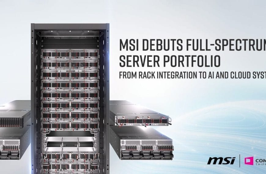 MSI Unveils Its Most Comprehensive Server Portfolio at Computex 2025: From Rack Integration to AI and Cloud Systems