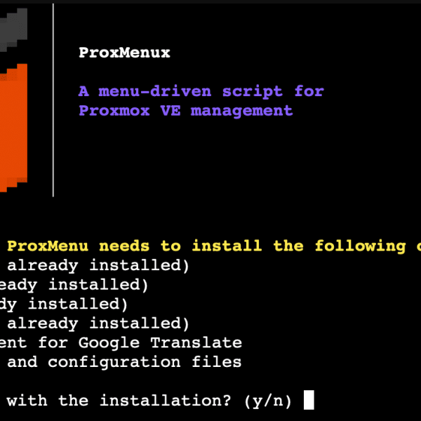 ProxMenux Revolutionizes Proxmox VE Management with an Interactive Interface Ready for Cloud Environments