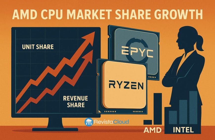 AMD Strengthens Its Lead Over Intel: Growth in Revenue, Market Share, and Key CPU Segments by 2025