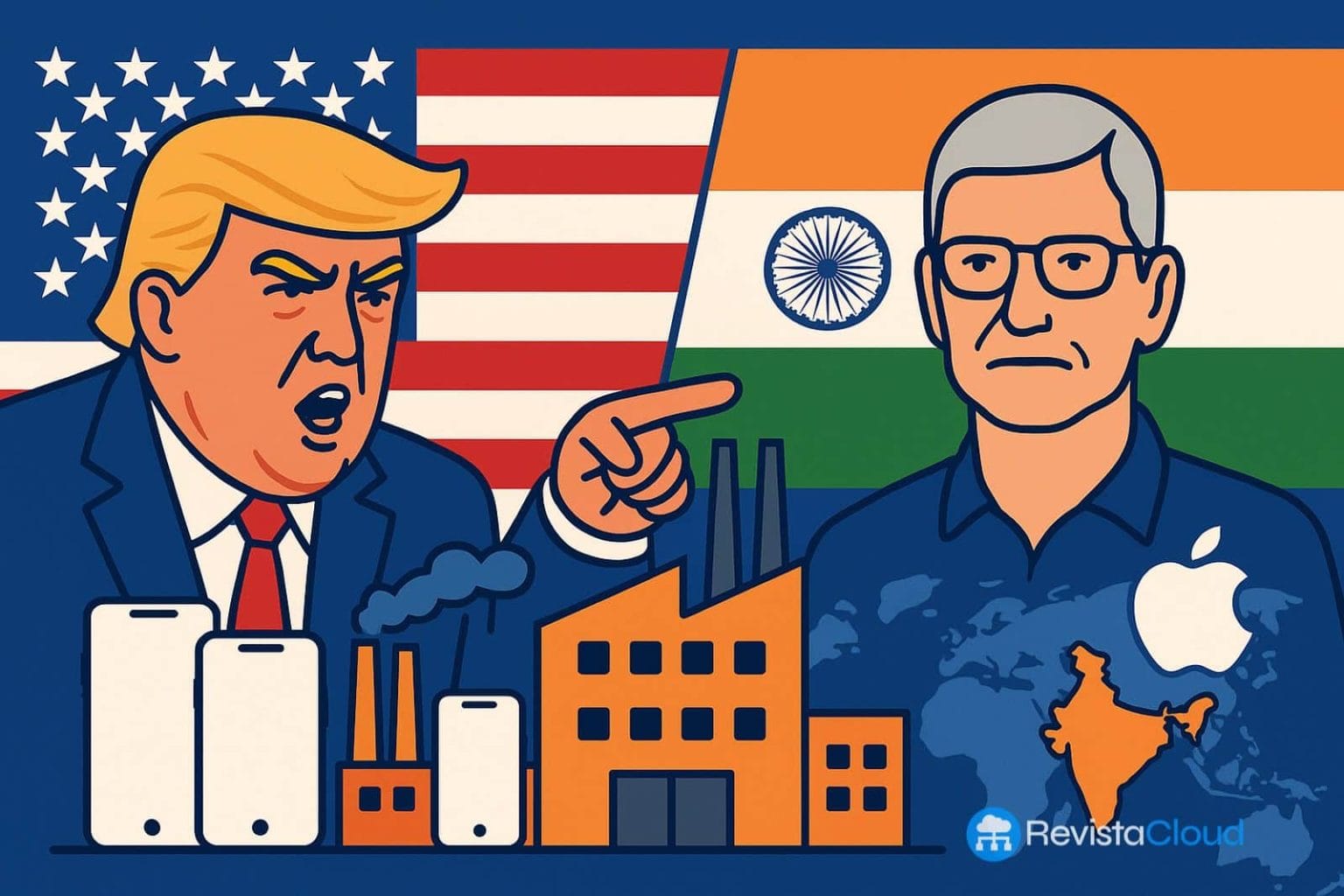 eeuu trump india tim cook apple iphone
