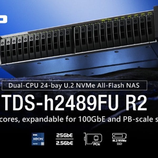 QNAP Launches the TDS-h2489FU R2: Its Flagship All-Flash NAS for High-Performance Enterprise Workloads