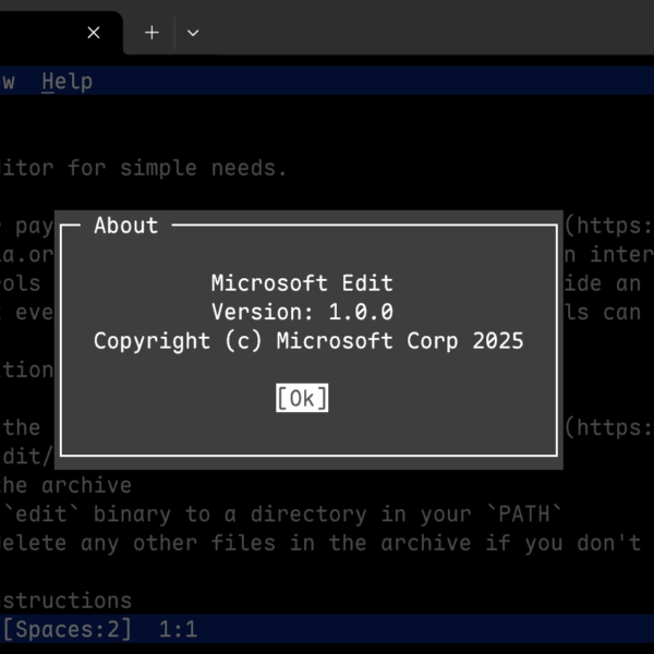 Microsoft launches “Edit”: its new terminal text editor, open source and ready for Windows 11 (and Linux)