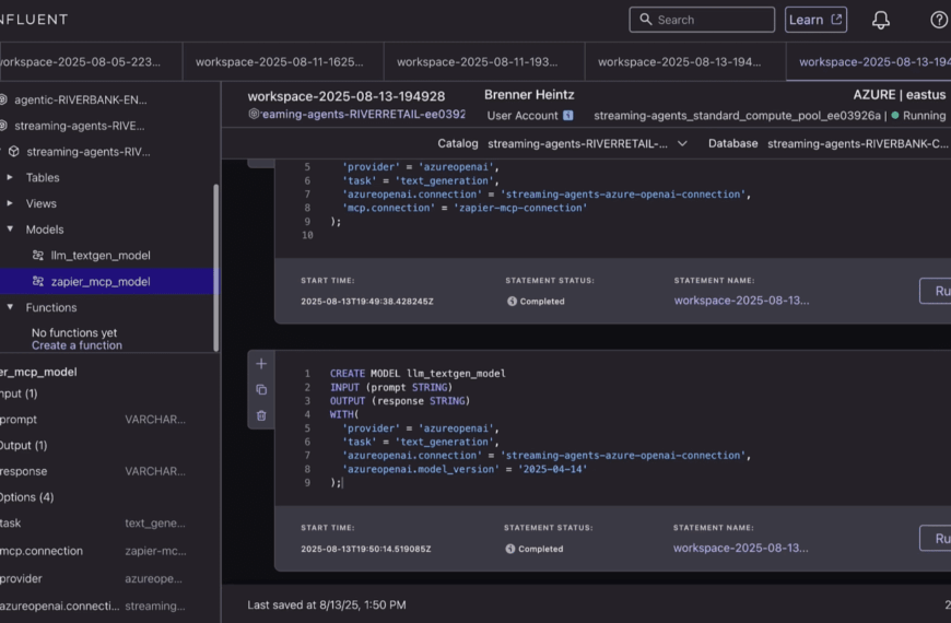 Confluent Drives an Agentic, Scalable, and Real-Time AI with Streaming Agents