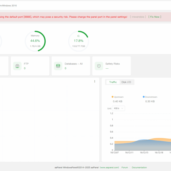 aaPanel for Windows: The Free Control Panel Designed to Simplify Server Management