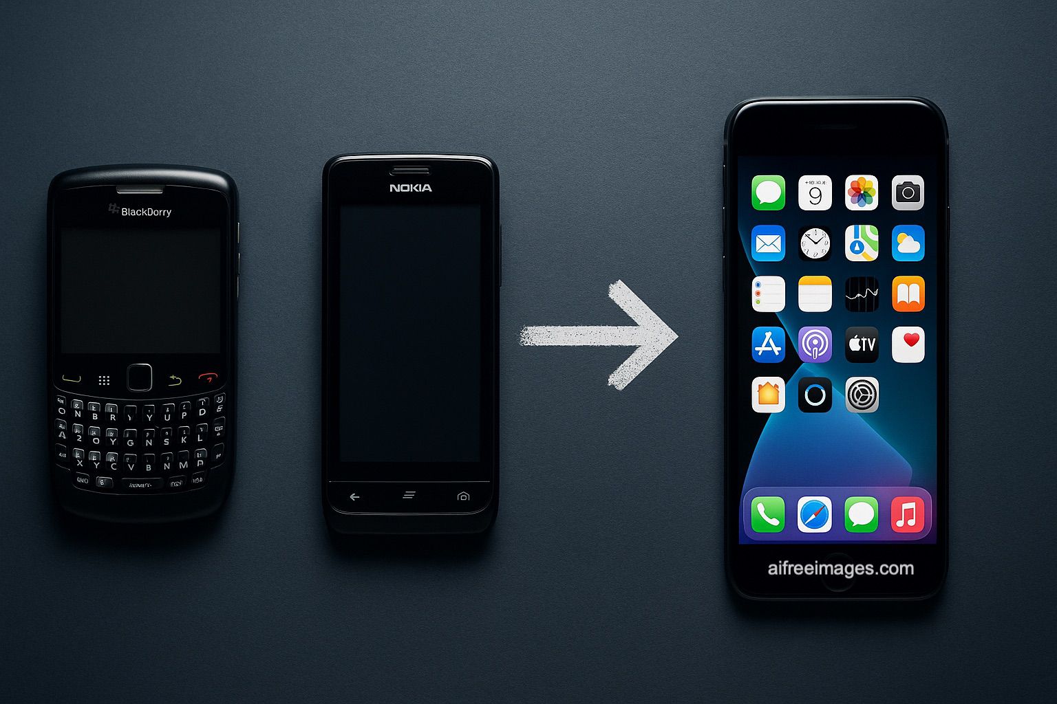blackberry nokia apple.iphone