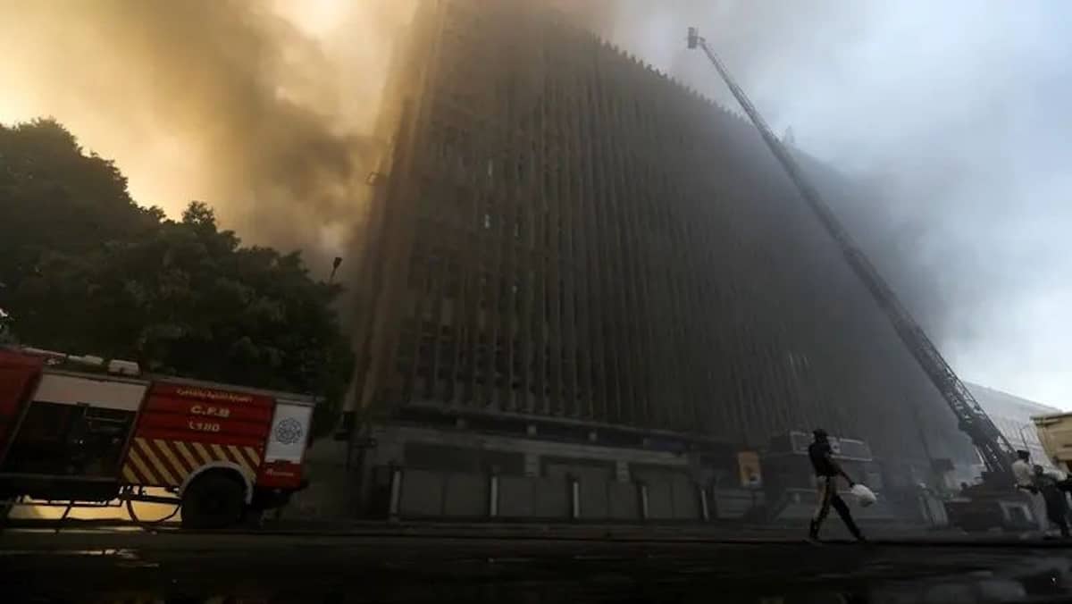 incendio telecom egypt