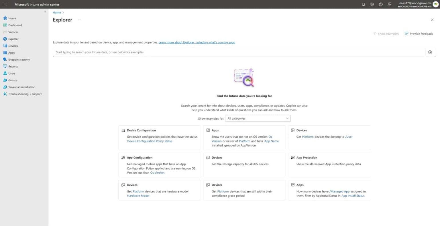 microsoft intune explores