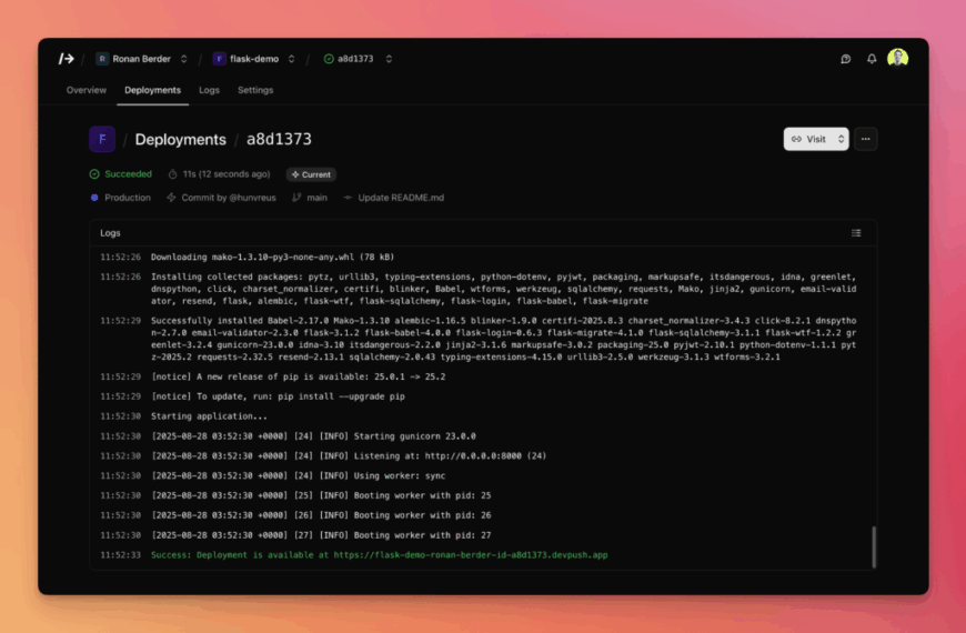 /dev/push: The open-source, self-hosted alternative to Vercel and Render