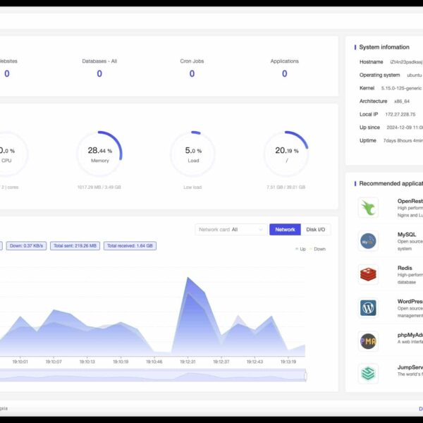 1Panel, the open-source web panel that really wants to simplify Linux server management