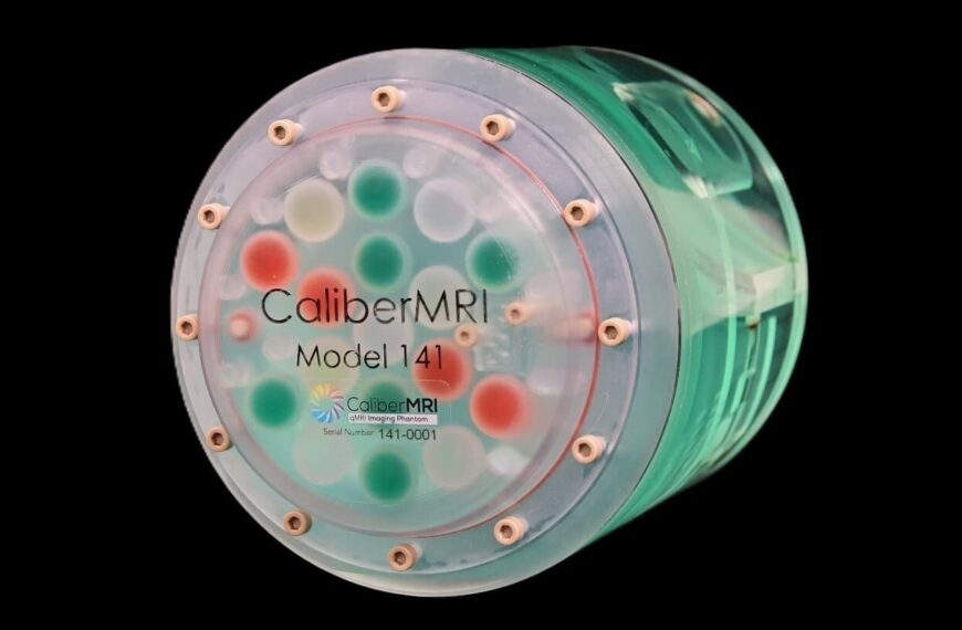 CaliberMRI Introduces qDisc, a New Quantitative Phantom to Bring MRI into the AI Era