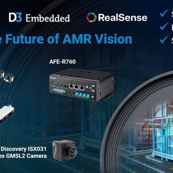 Advantech and D3 Embedded team up to give “eyes and intelligence” to industrial autonomous mobile robots