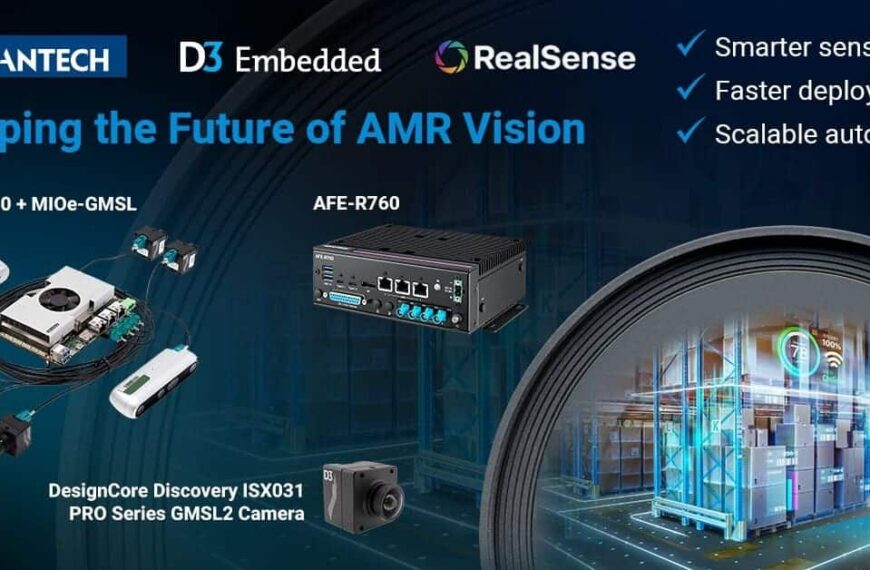 Advantech and D3 Embedded team up to give “eyes and intelligence” to industrial autonomous mobile robots