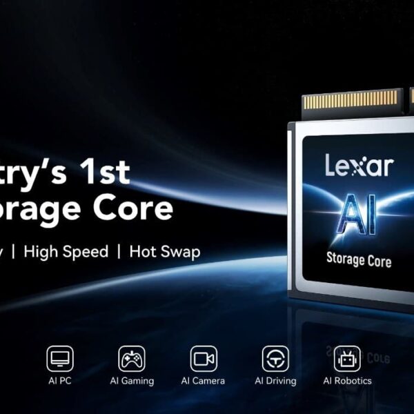 Lexar launches the first “AI storage core” for next-generation edge devices