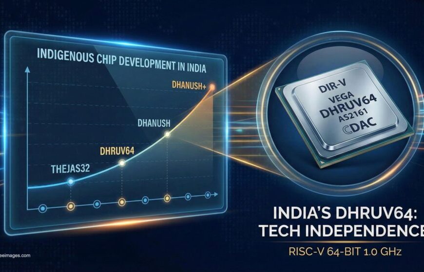 DHRUV64: India Debuts a 64-bit RISC-V Microprocessor at 1.0 GHz and Strengthens Its Commitment to Technological Sovereignty