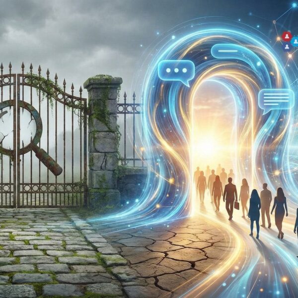 The website starts with a chatbot: AI subscribers turn ChatGPT into their “new search engine” and challenge the subscription model