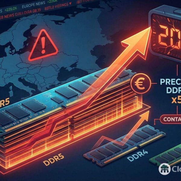 RAM Prices Surge in Europe: DDR5 Already “Quintuples” Prices in Some Cases and 2026 Points to More Tension