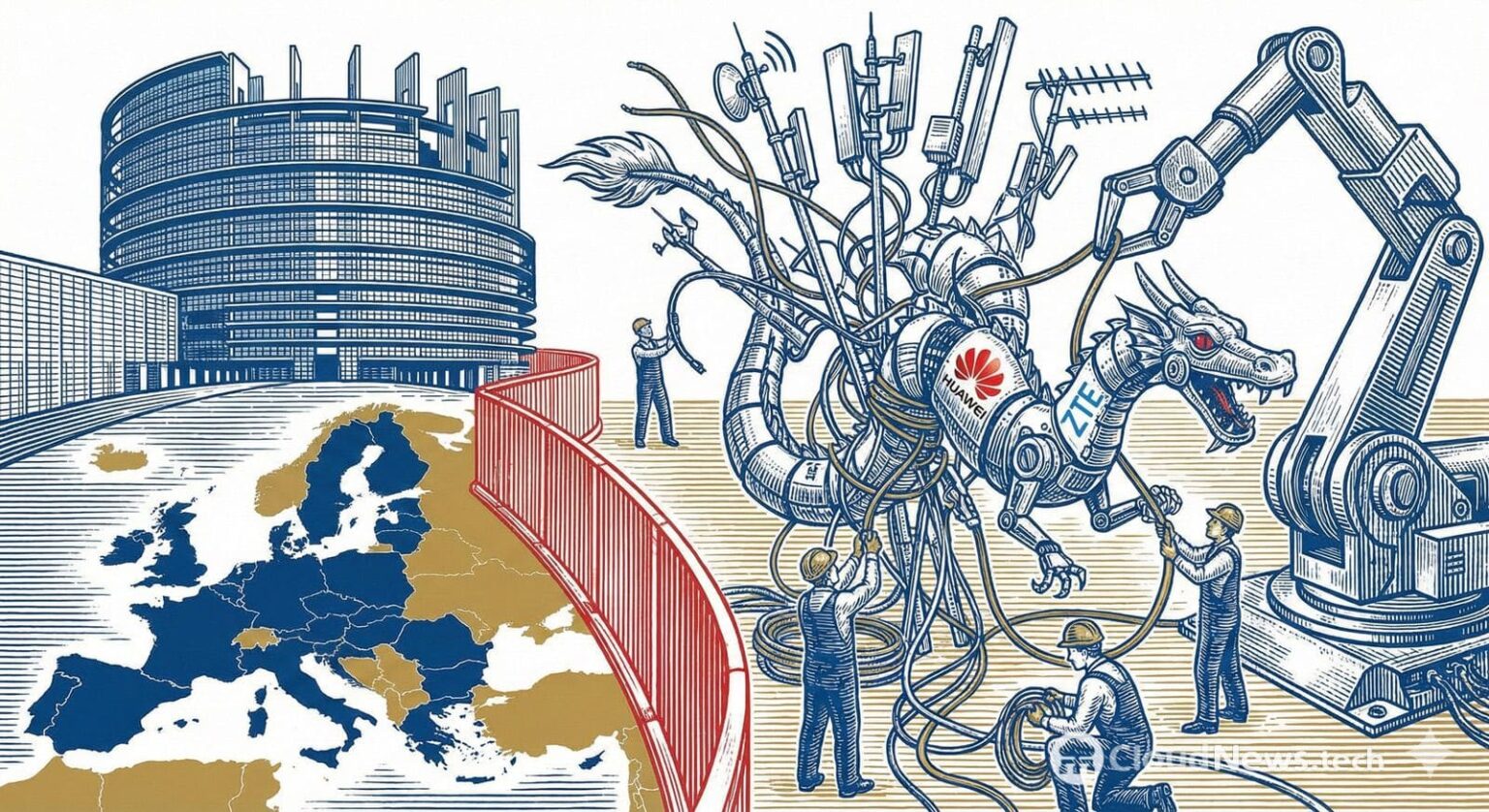 europa infrastructure huawei zte