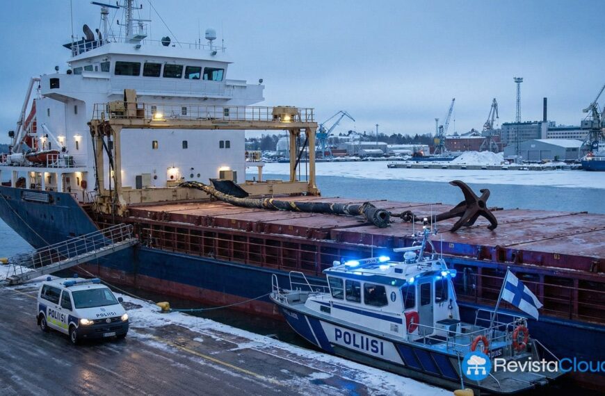 Finland Detains Crew Members of a Cargo Ship for Damaging a Key Undersea Cable