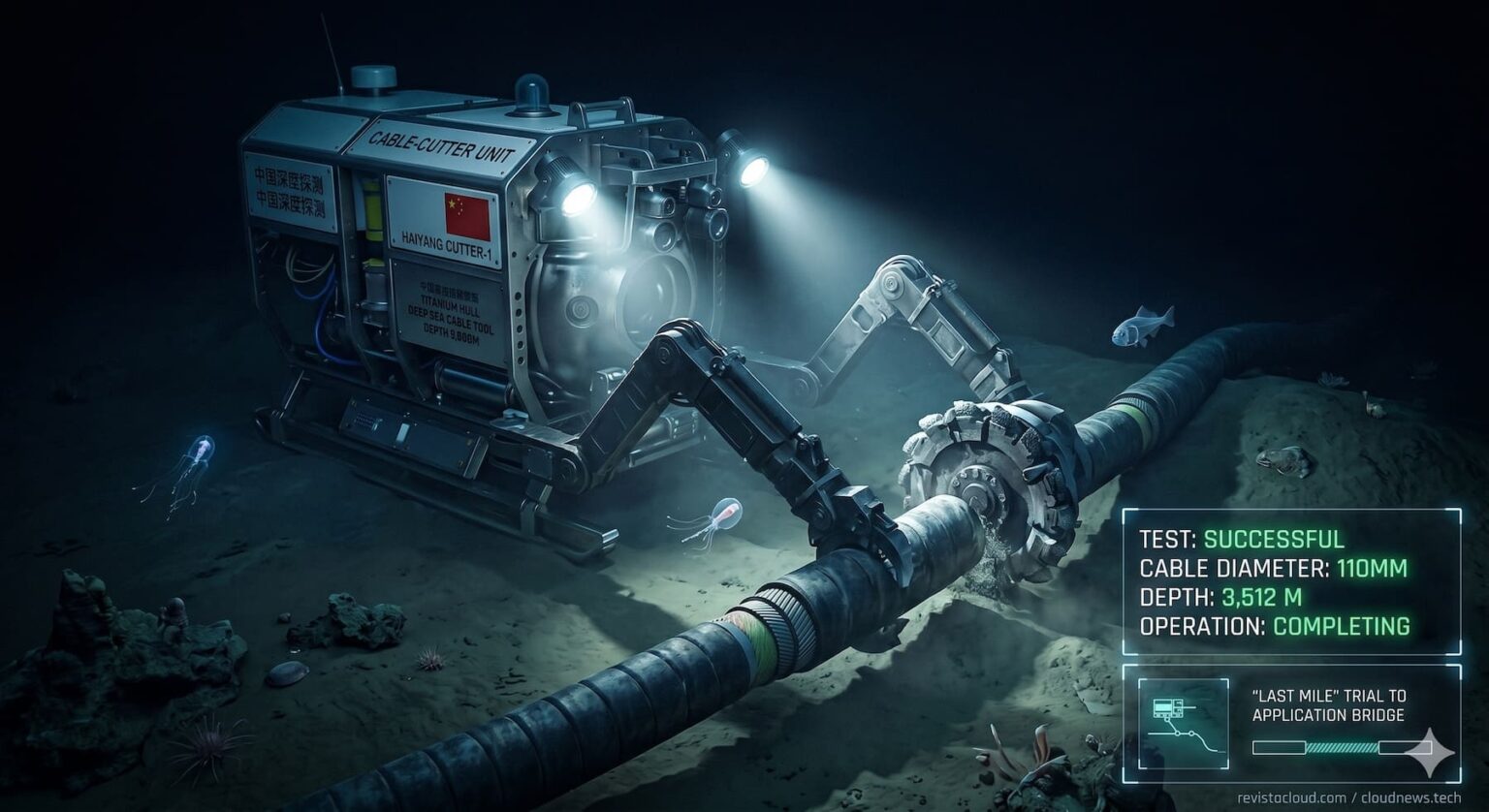 cortador chino cables submarinos