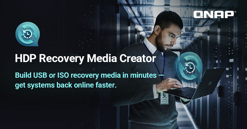 qnap hdp recovery media creator