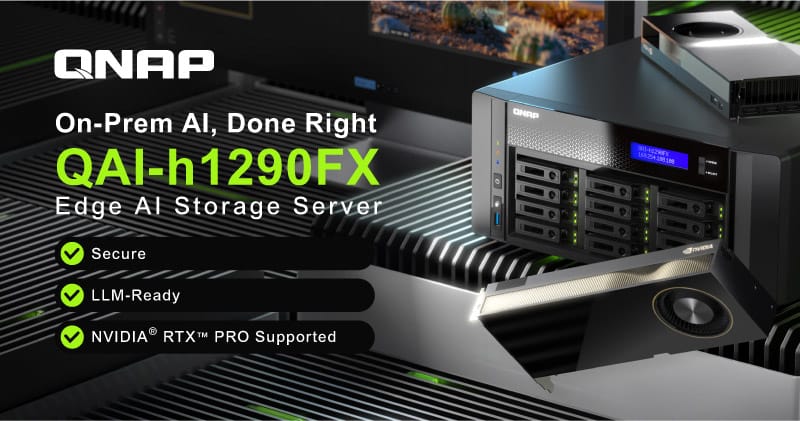 QNAP Takes Private LLMs to the Edge with Its New QAI-h1290FX