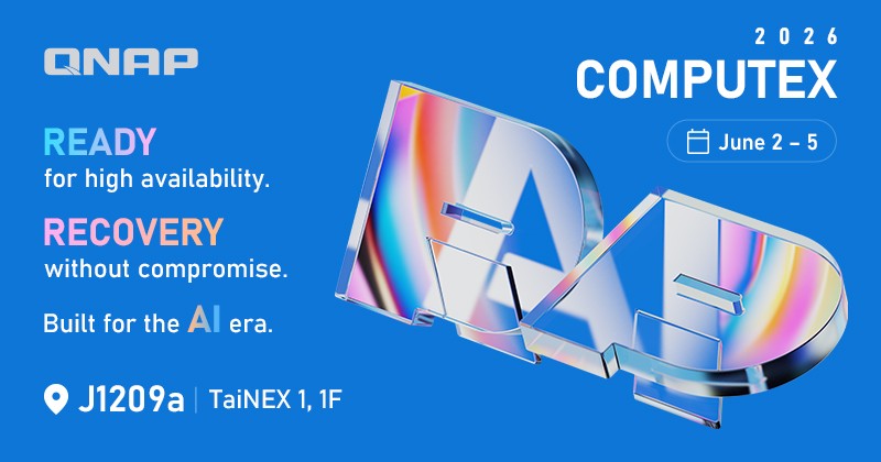 QNAP at COMPUTEX 2026: Driving the Future of Business Continuity and Edge AI Innovation