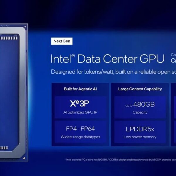 Intel Crescent Island: An AI GPU with Up to 480 GB of LPDDR5X to Bypass HBM Shortages
