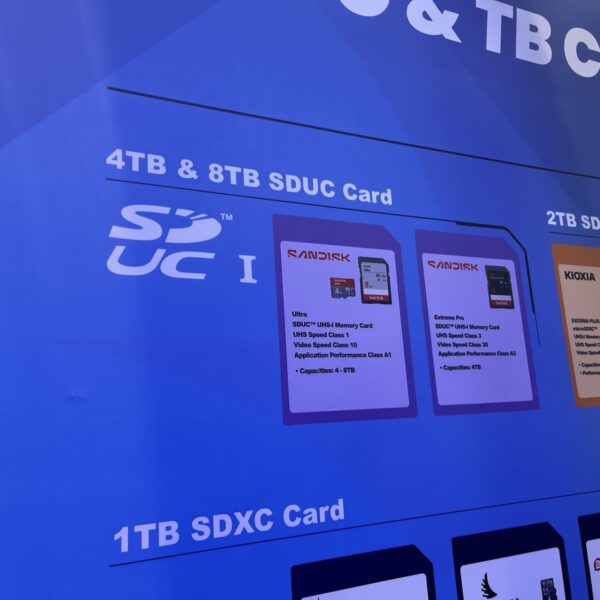 SanDisk prepares SDUC cards up to 8TB, but new readers will be required