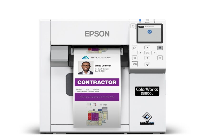 Epson Launches the CW-D3800, a Compact Color Label Printer