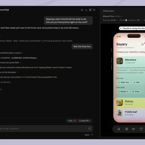 Claude Code Takes a Step Further Toward Autonomous Development with Support for the iOS Simulator