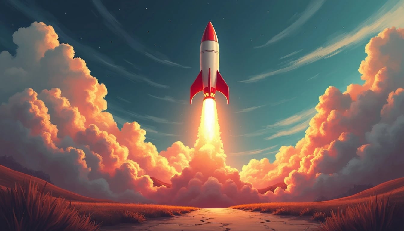 crecimiento cohete espacio