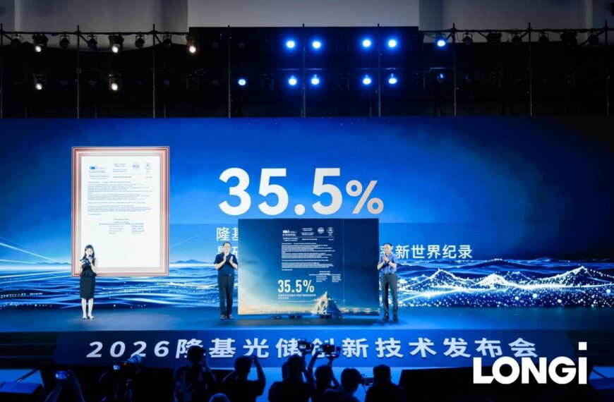 LONGi raises the efficiency of a tandem solar cell to 35.5%
