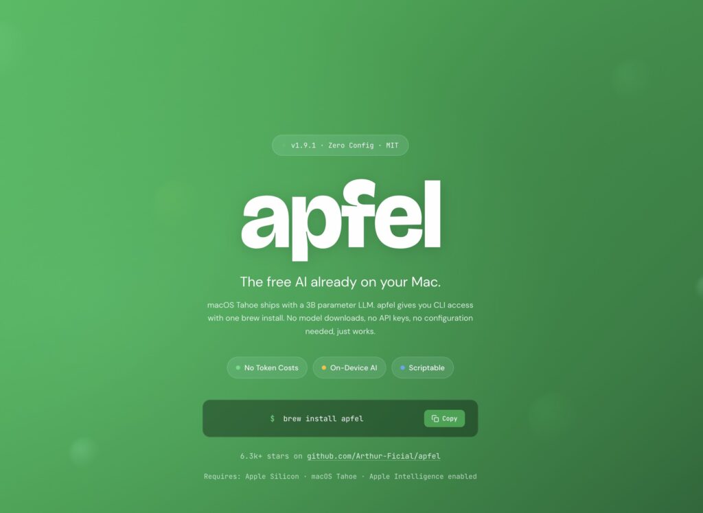 apfel ai mac
