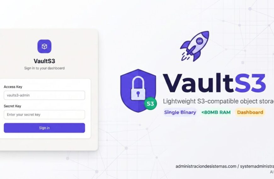 VaultS3 wants to simplify private S3 storage with just 17 MiB of RAM