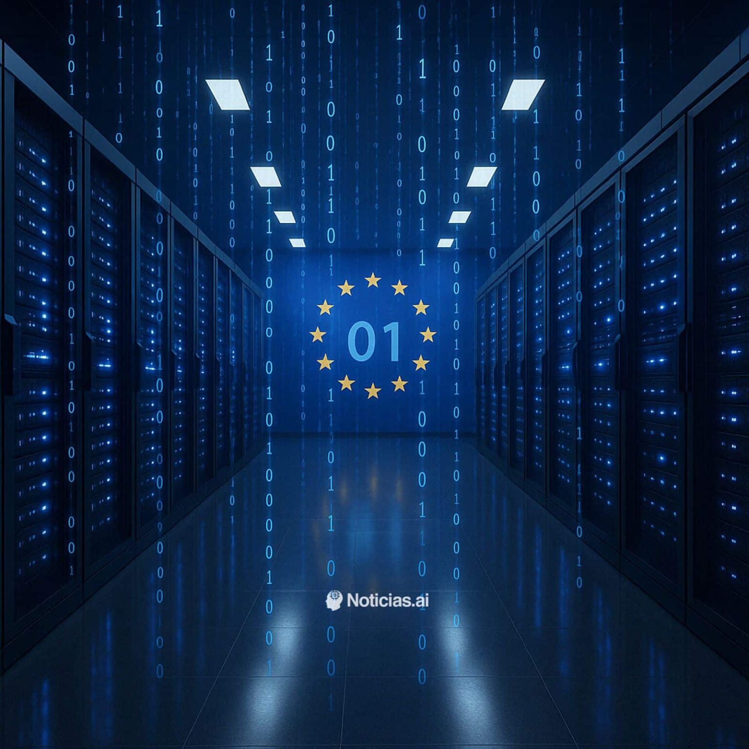 Data center facility in Europe representing the EU's AI infrastructure buildout
